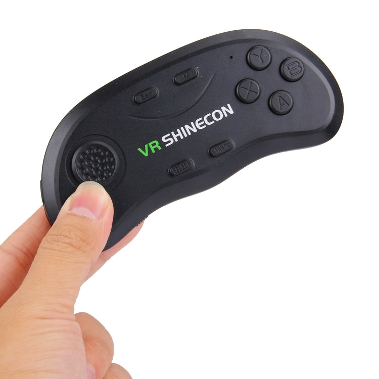 VR Shinecon 3D Movie Games Virtual Reality Glasses Bluetooth Remote Controller Gamepad(Black) - VR Accessories by PMC TechLife | Online Shopping South Africa | PMC TechLife | Buy Now Pay Later Mobicred