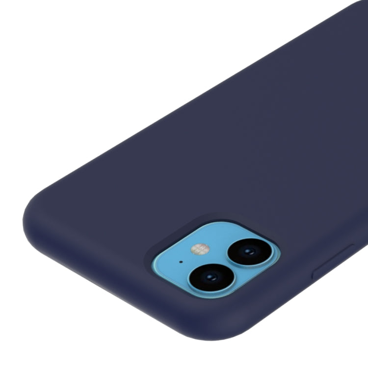 For iPhone 11 Solid Color Liquid Silicone Shockproof Case (Black) - iPhone 11 Cases by PMC TechLife | Online Shopping South Africa | PMC TechLife
