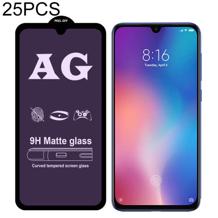 25 PCS AG Matte Anti Blue Light Full Cover Tempered Glass For Xiaomi Mi 9 -  by PMC TechLife | Online Shopping South Africa | PMC TechLife