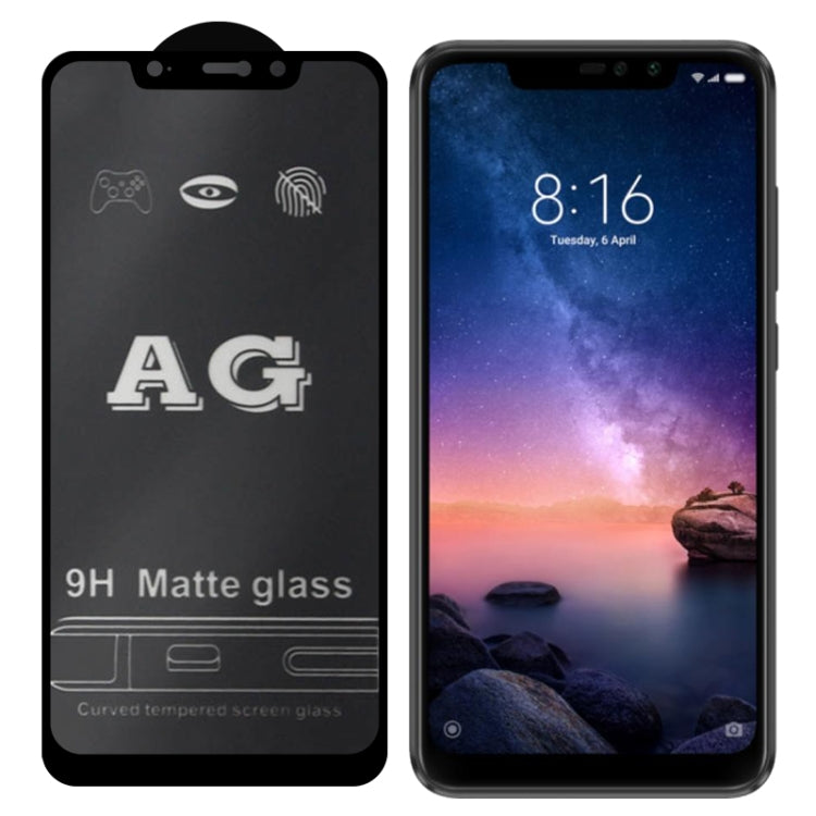 AG Matte Frosted Full Cover Tempered Glass For Xiaomi Redmi Note 6 Pro - free shipping - PMC TechLife - Order now!