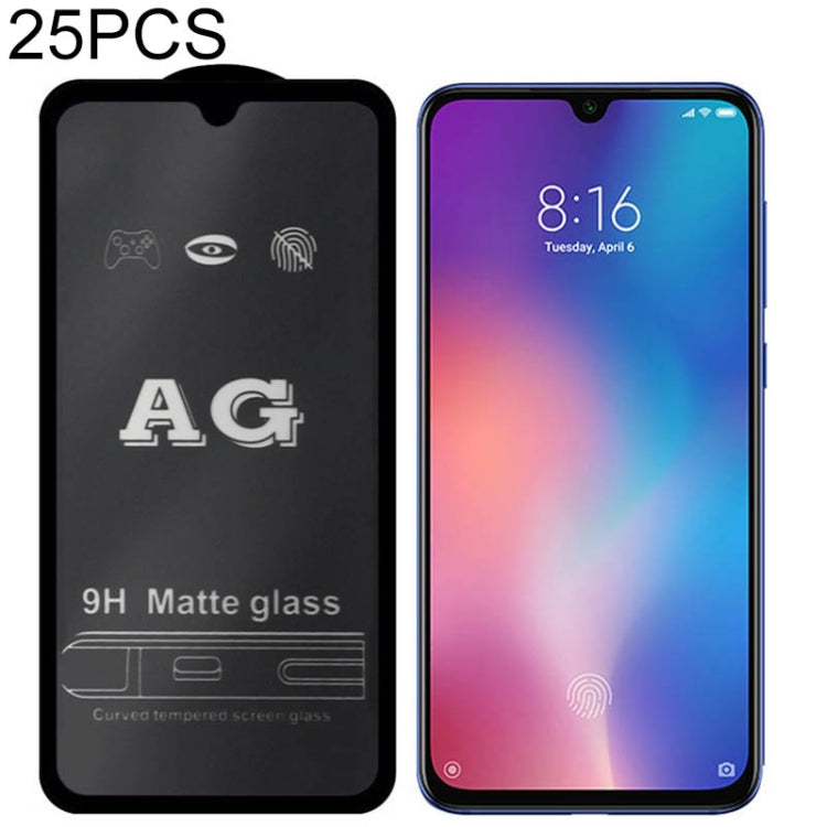 25 PCS AG Matte Frosted Full Cover Tempered Glass For Xiaomi Redmi 7 -  by PMC TechLife | Online Shopping South Africa | PMC TechLife