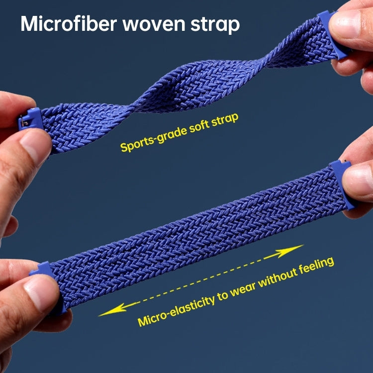 22mm Universal Nylon Weave Watch Band (Red Black) - Watch Bands by PMC TechLife | Online Shopping South Africa | PMC TechLife | Buy Now Pay Later Mobicred