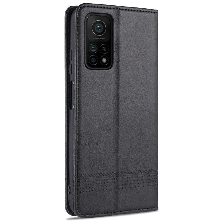 For Xiaomi Mi 10T / 10T Pro / Redmi K30s AZNS Magnetic Calf Texture Horizontal Flip Leather Case with Card Slots & Holder & Wallet(Black) - free shipping - PMC TechLife - Order now!