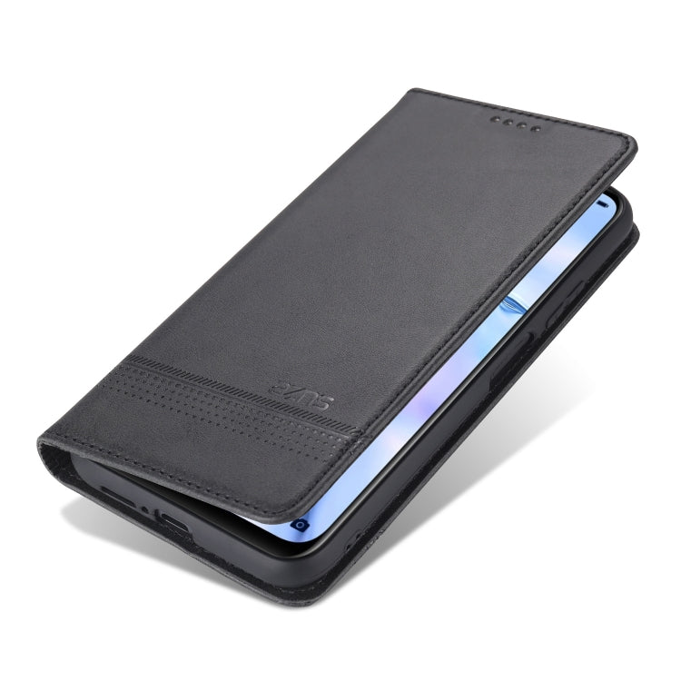 For Xiaomi Mi 10T / 10T Pro / Redmi K30s AZNS Magnetic Calf Texture Horizontal Flip Leather Case with Card Slots & Holder & Wallet(Black) - free shipping - PMC TechLife - Order now!