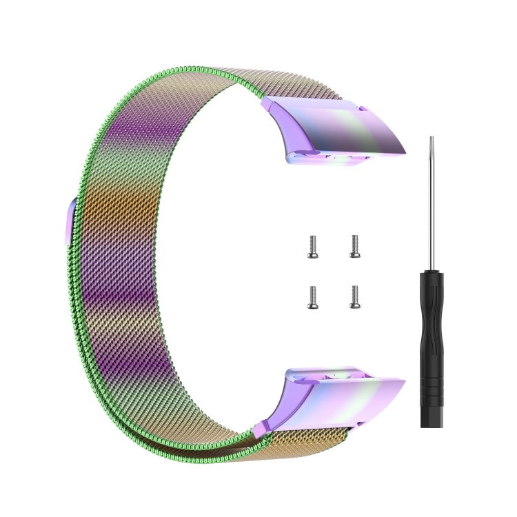 Compatible with Garmin Compatible witherunner 35 / 30 Milanese Watch Band(Colorful) - Watch Bands by PMC TechLife | Online Shopping South Africa | PMC TechLife | Buy Now Pay Later Mobicred