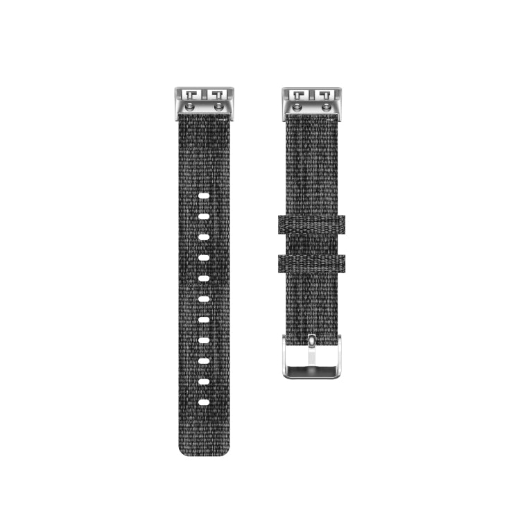 Compatible with Garmin Compatible witherunner 35 / 30 Universal Nylon Canvas Watch Band(Grey) - Watch Bands by PMC TechLife | Online Shopping South Africa | PMC TechLife | Buy Now Pay Later Mobicred
