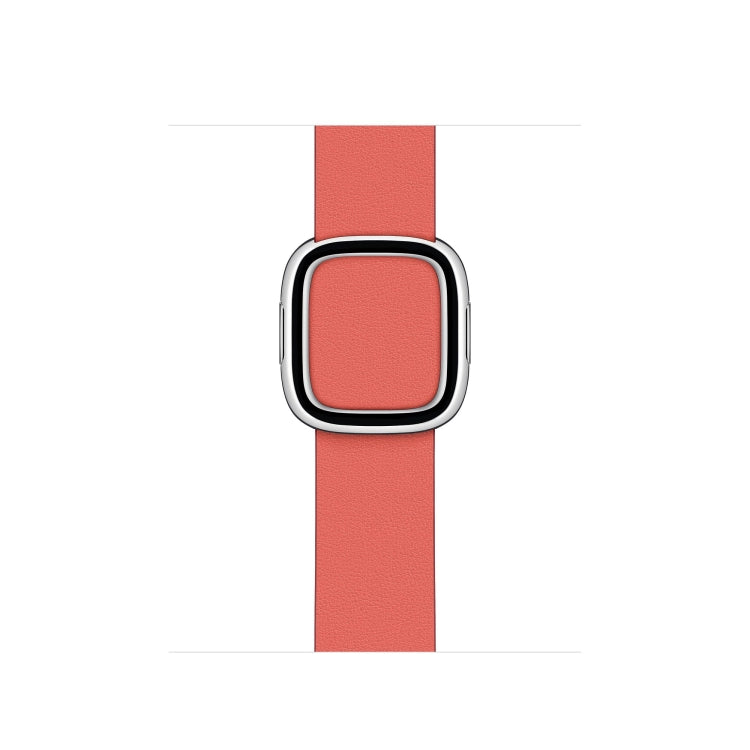 Modern Style Leather Watch Band For Apple Watch 42mm / 41mm / 40mm / 38mm(Watermelon Red) - Watch Bands by PMC TechLife | Online Shopping South Africa | PMC TechLife | Buy Now Pay Later Mobicred