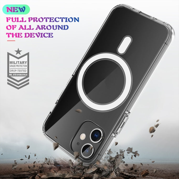 For iPhone X / XS Magsafe Case Simple Magnetic Ring All-inclusive Clear Crystal Acrylic PC +TPU Shockproof Case(Transparent) - More iPhone Cases by PMC TechLife | Online Shopping South Africa | PMC TechLife