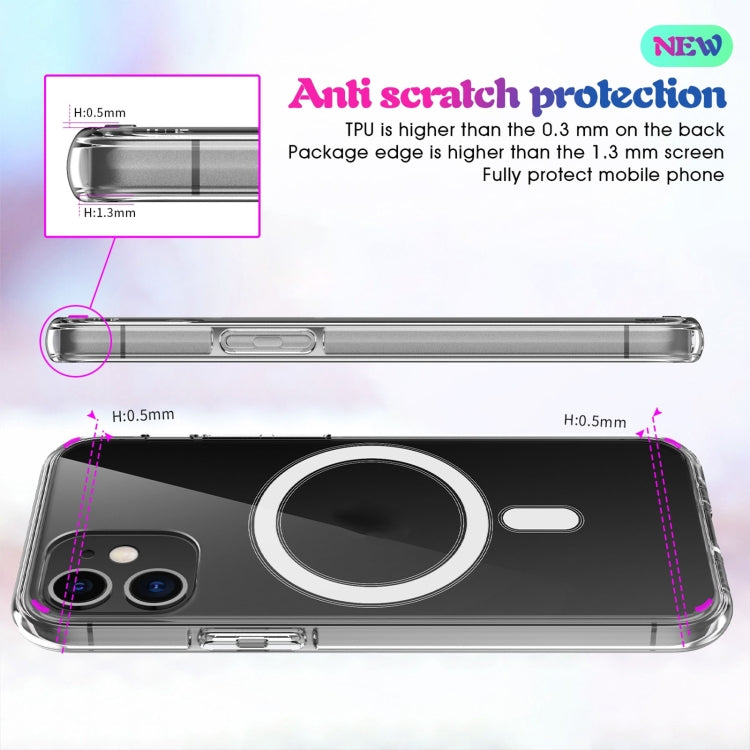 For iPhone X / XS Magsafe Case Simple Magnetic Ring All-inclusive Clear Crystal Acrylic PC +TPU Shockproof Case(Transparent) - More iPhone Cases by PMC TechLife | Online Shopping South Africa | PMC TechLife