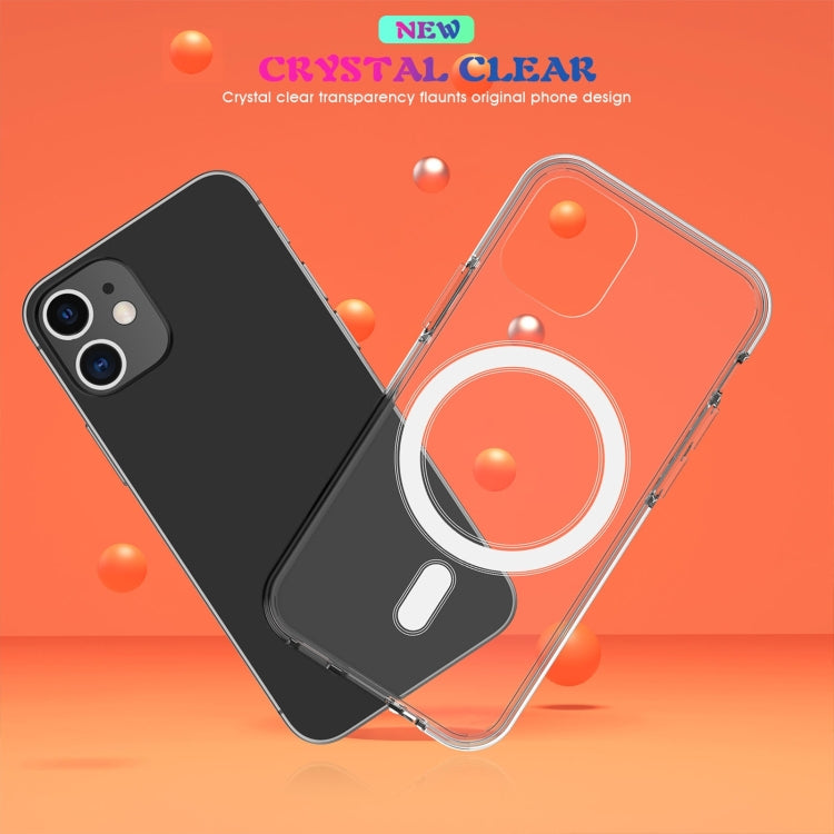 For iPhone X / XS Magsafe Case Simple Magnetic Ring All-inclusive Clear Crystal Acrylic PC +TPU Shockproof Case(Transparent) - More iPhone Cases by PMC TechLife | Online Shopping South Africa | PMC TechLife