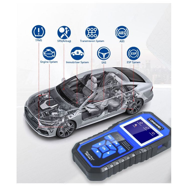 KONNWEI KW450 Car 2.8 inch TFT Color Screen Battery Tester Support 2 Languages / System  XP WIN7 WIN8 WIN10 - free shipping - PMC TechLife - Order now!