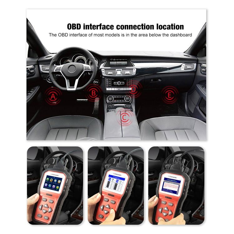 KONNWEI KW860 Car 2.8 inch TFT Color Screen Battery Tester Support 8 Languages / I Key Analysis Function - free shipping - PMC TechLife - Order now!