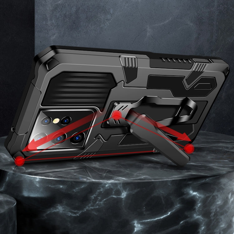 For Samsung Galaxy S21 Ultra 5G Machine Armor Warrior Shockproof PC + TPU Protective Case(Black) - Galaxy S21 Ultra 5G Cases by PMC TechLife | Online Shopping South Africa | PMC TechLife | Buy Now Pay Later Mobicred
