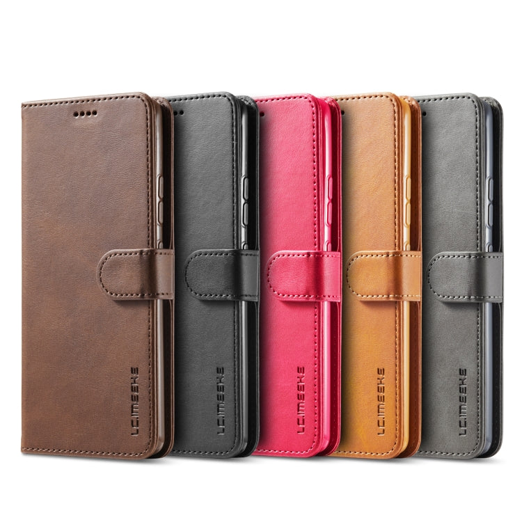 For Samsung Galaxy S21 Ultra 5G LC.IMEEKE Calf Texture Horizontal Flip Leather Case with Holder & Card Slots & Wallet(Black) - free shipping - PMC TechLife - Order now!