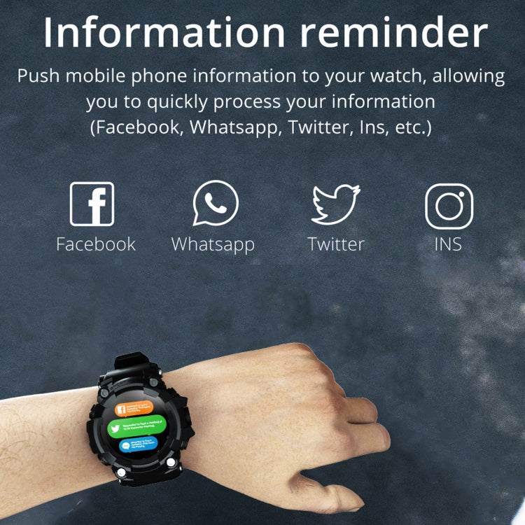 Lokmat ATTACK 1.28 inch TFT LCD Screen Smart Watch, Support Sleep Monitor / Heart Rate Monitor / Blood Pressure Monitor(Black) - free shipping - PMC TechLife - Order now!