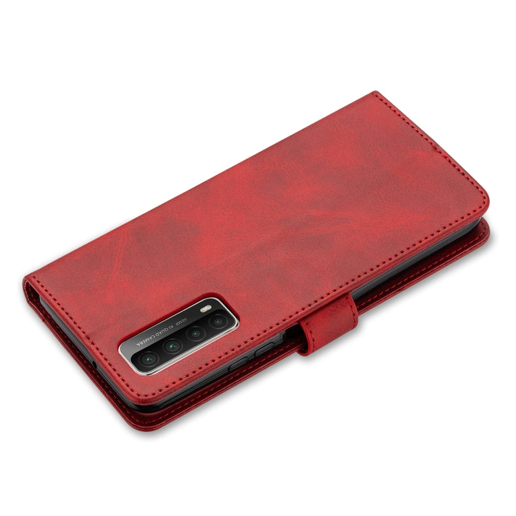 For Huawei P smart 2021 GUSSIM Business Style Horizontal Flip Leather Case with Holder & Card Slots & Wallet(Red) - Huawei Cases by GUSSIM | Online Shopping South Africa | PMC TechLife | Buy Now Pay Later Mobicred