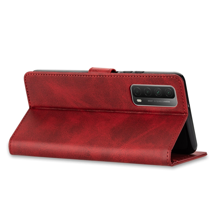 For Huawei P smart 2021 GUSSIM Business Style Horizontal Flip Leather Case with Holder & Card Slots & Wallet(Red) - Huawei Cases by GUSSIM | Online Shopping South Africa | PMC TechLife | Buy Now Pay Later Mobicred