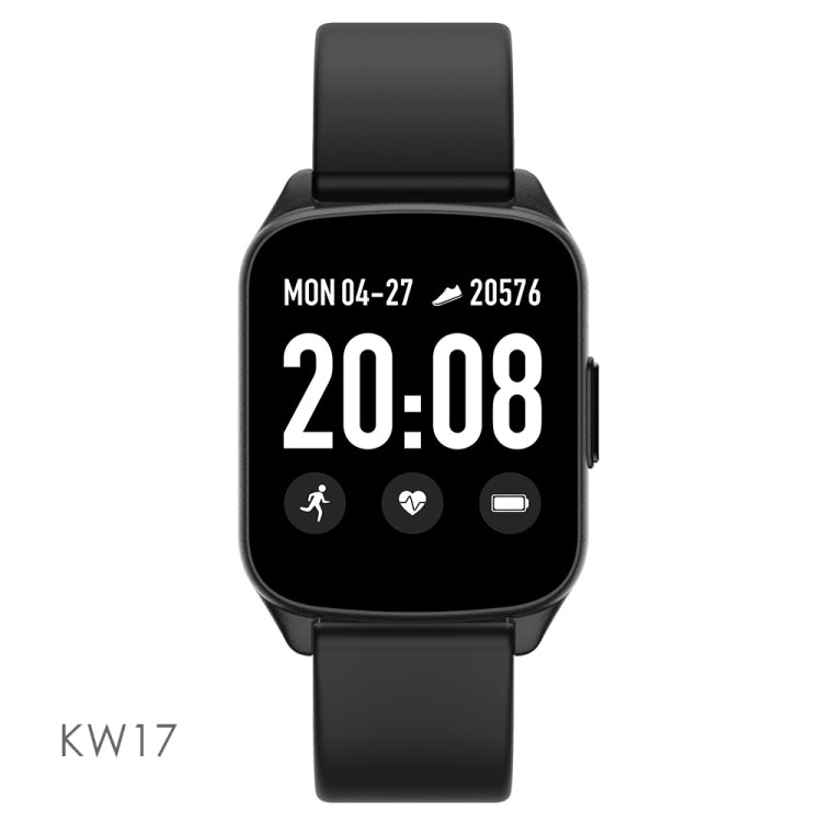 Lokmat KW17 1.3 inch TFT Screen IP68 Waterproof Smart Watch, Support Sleep Monitor / Heart Rate Monitor / Blood Pressure Monitor(Black) - free shipping - PMC TechLife - Order now!