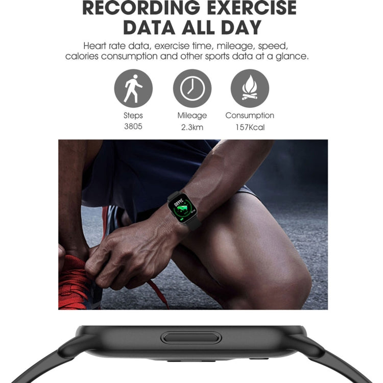 Lokmat KW17 1.3 inch TFT Screen IP68 Waterproof Smart Watch, Support Sleep Monitor / Heart Rate Monitor / Blood Pressure Monitor(Black) - free shipping - PMC TechLife - Order now!