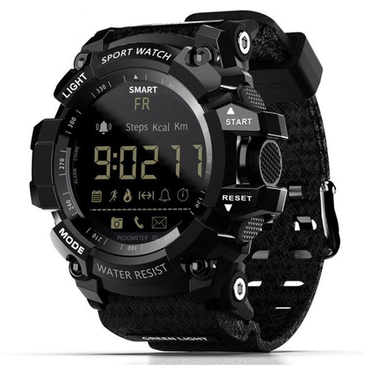 Lokmat MK16 LCD Screen 50m Waterproof Smart Watch, Support Information Reminder / Remote Camera / Walking Motion Monitor(Black) - free shipping - PMC TechLife - Order now!