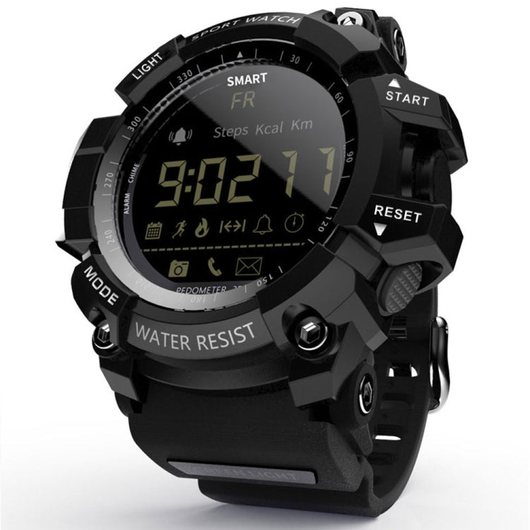 Lokmat MK16 LCD Screen 50m Waterproof Smart Watch, Support Information Reminder / Remote Camera / Walking Motion Monitor(Black) - free shipping - PMC TechLife - Order now!