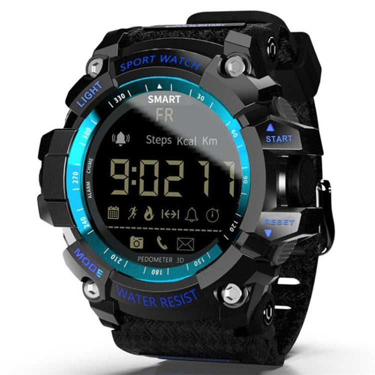 Lokmat MK16 LCD Screen 50m Waterproof Smart Watch, Support Information Reminder / Remote Camera / Walking Motion Monitor(Blue) - free shipping - PMC TechLife - Order now!