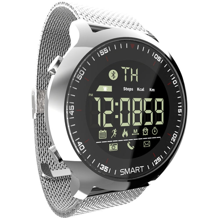 Lokmat MK18 1.1 inch Circle Screen IP68 Waterproof Smart Watch, Support Information Reminder / Remote Camera / Walking Motion Monitor(Silver) - free shipping - PMC TechLife - Order now!