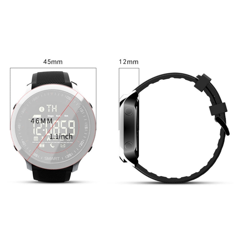 Lokmat MK18 1.1 inch Circle Screen IP68 Waterproof Smart Watch, Support Information Reminder / Remote Camera / Walking Motion Monitor(Silver) - free shipping - PMC TechLife - Order now!