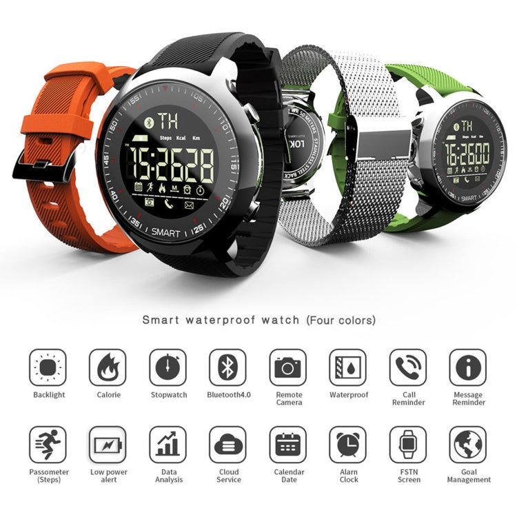 Lokmat MK18 1.1 inch Circle Screen IP68 Water-resistant Smart Watch, Support Information Reminder / Remote Camera / Walking Motion Monitor(Orange) - free shipping - PMC TechLife - Order now!