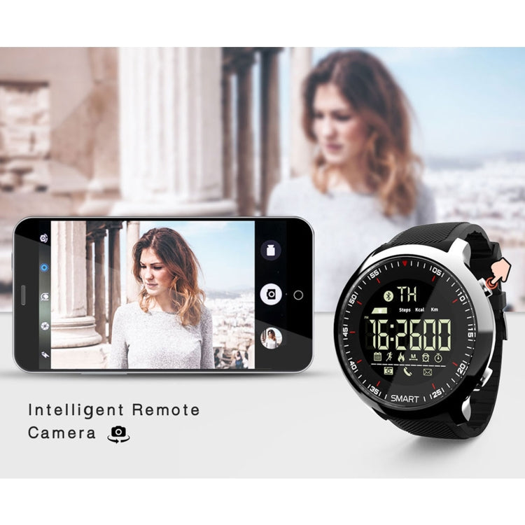 Lokmat MK18 1.1 inch Circle Screen IP68 Waterproof Smart Watch, Support Information Reminder / Remote Camera / Walking Motion Monitor(Silver) - free shipping - PMC TechLife - Order now!