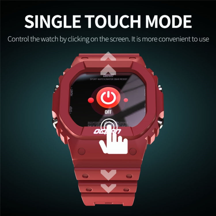 Lokmat OCEAN 1.14 inch TFT Touch Screen IP68 Waterproof Smart Watch, Support Information Reminder / Sleep Monitor / Sport Record(Denim Blue) - free shipping - PMC TechLife - Order now!