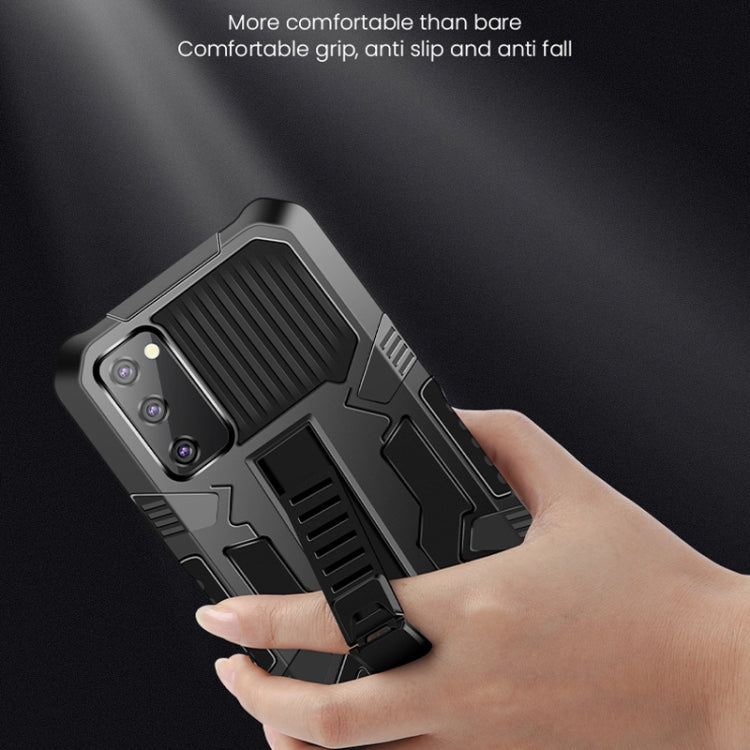 For Samsung Galaxy Note20 Ultra Vanguard Warrior All Inclusive Double-color Shockproof TPU + PC Protective Case with Holder(Black) - Galaxy Note20 Ultra Cases by PMC TechLife | Online Shopping South Africa | PMC TechLife | Buy Now Pay Later Mobicred