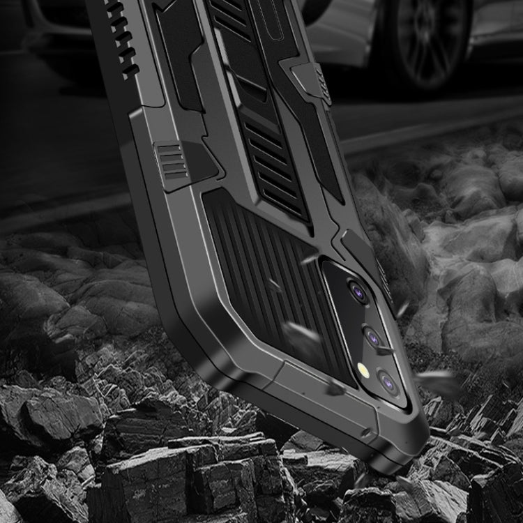 For Samsung Galaxy Note20 Ultra Vanguard Warrior All Inclusive Double-color Shockproof TPU + PC Protective Case with Holder(Black) - Galaxy Note20 Ultra Cases by PMC TechLife | Online Shopping South Africa | PMC TechLife | Buy Now Pay Later Mobicred