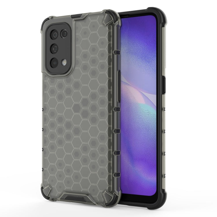 For Oppo Reno5 5G Shockproof Honeycomb PC + TPU Case(Black) - free shipping - PMC TechLife - Order now!