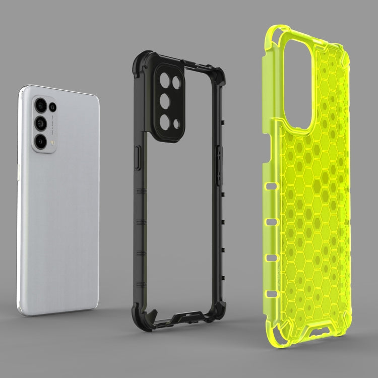For Oppo Reno5 5G Shockproof Honeycomb PC + TPU Case(Black) - free shipping - PMC TechLife - Order now!