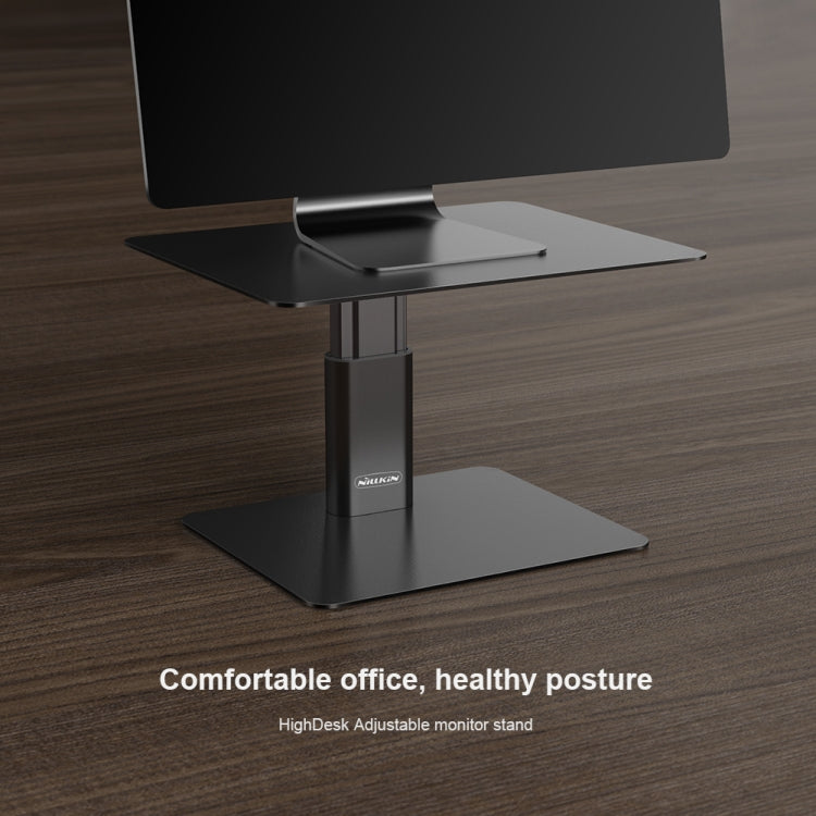 NILLKIN N6 Adjustable High Desk Laptop Monitor Stand Holder (Silver) - free shipping - PMC TechLife - Order now!