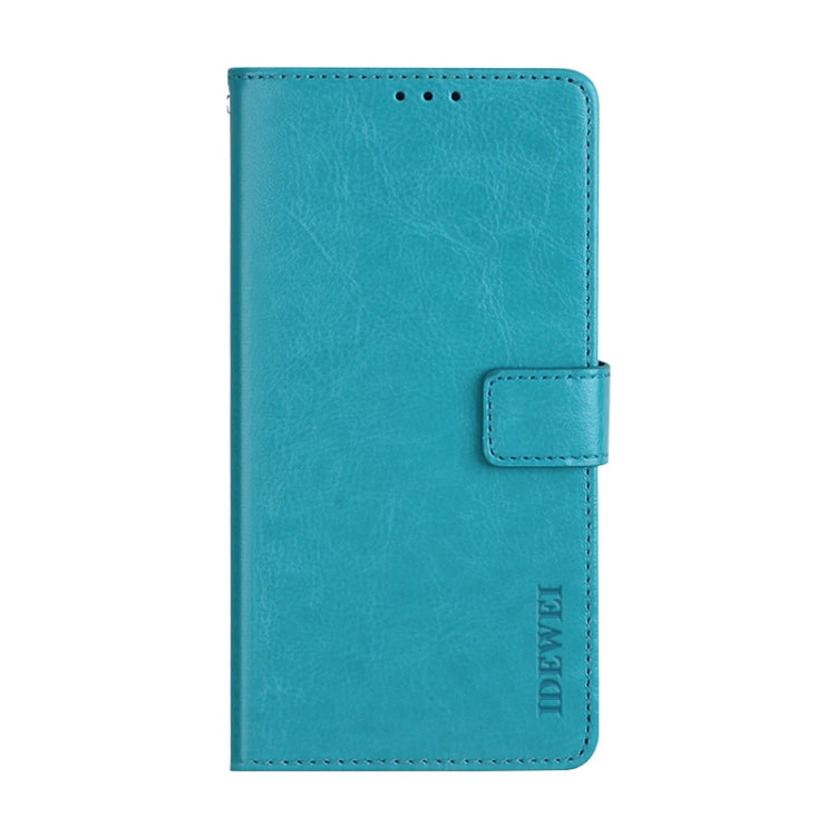 For Xiaomi Redmi Note 9T 5G idewei Crazy Horse Texture Horizontal Flip Leather Case with Holder & Card Slots & Wallet(Sky Blue) - Xiaomi Cases by idewei | Online Shopping South Africa | PMC TechLife | Buy Now Pay Later Mobicred