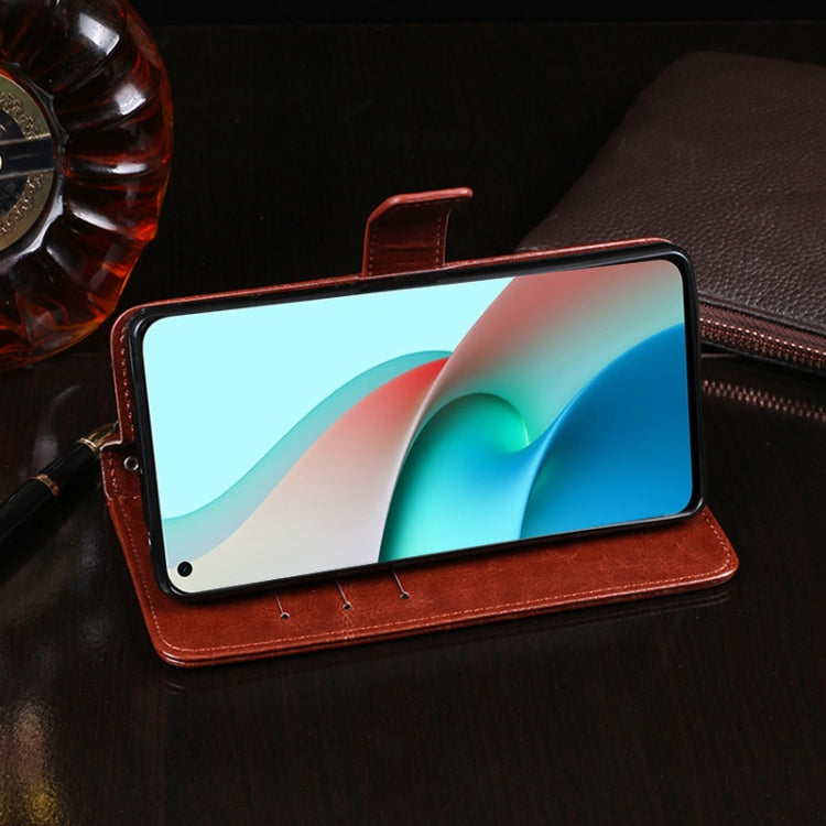 For Xiaomi Redmi Note 9T 5G idewei Crazy Horse Texture Horizontal Flip Leather Case with Holder & Card Slots & Wallet(Sky Blue) - Xiaomi Cases by idewei | Online Shopping South Africa | PMC TechLife | Buy Now Pay Later Mobicred