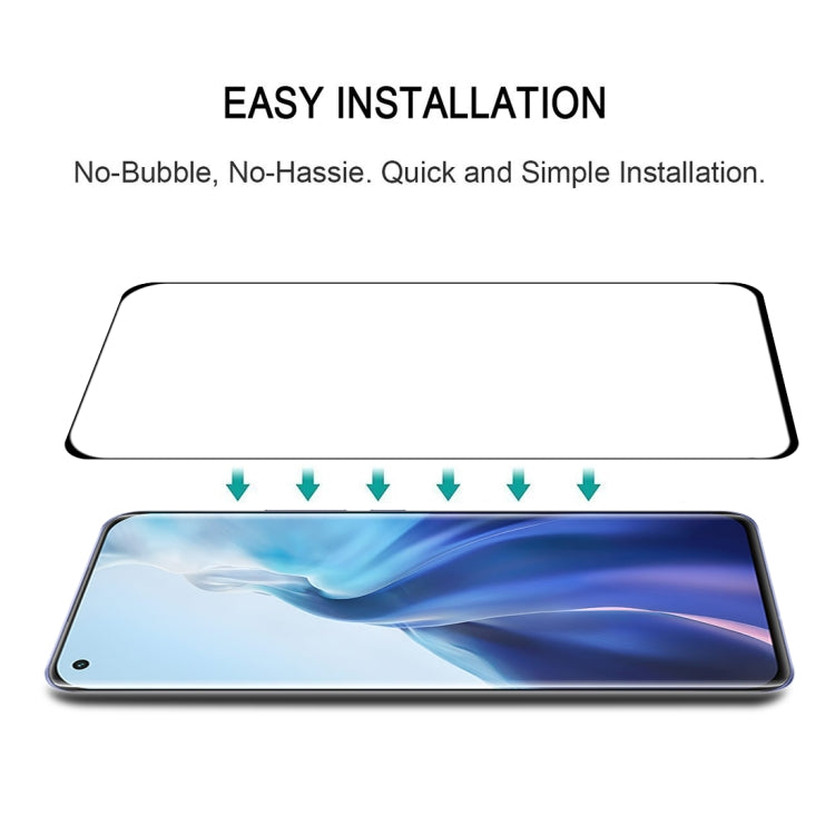 For Xiaomi Mi 11 / 11 Ultra (Full Glue) 9H HD 3D Curved Edge Tempered Glass Film(Black) - free shipping - PMC TechLife - Order now!