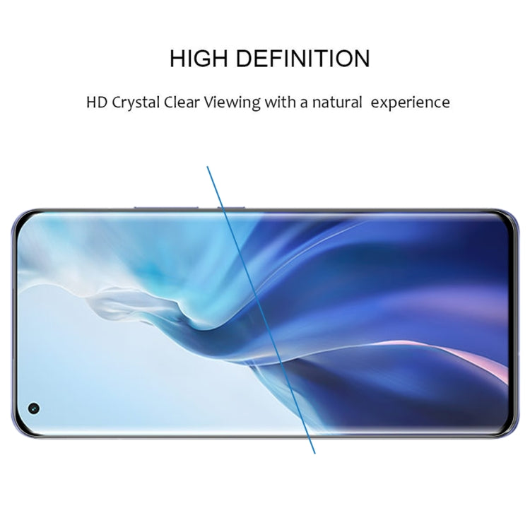 For Xiaomi Mi 11 (Edge Glue) 25 PCS 9H HD 3D Curved Edge Tempered Glass Film(Black) -  by PMC TechLife | Online Shopping South Africa | PMC TechLife