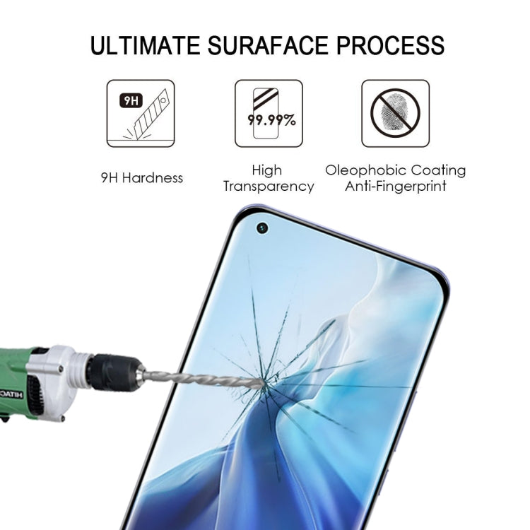 For Xiaomi Mi 11 (Full Glue) 25 PCS 9H HD 3D Curved Edge Tempered Glass Film(Black) -  by PMC TechLife | Online Shopping South Africa | PMC TechLife