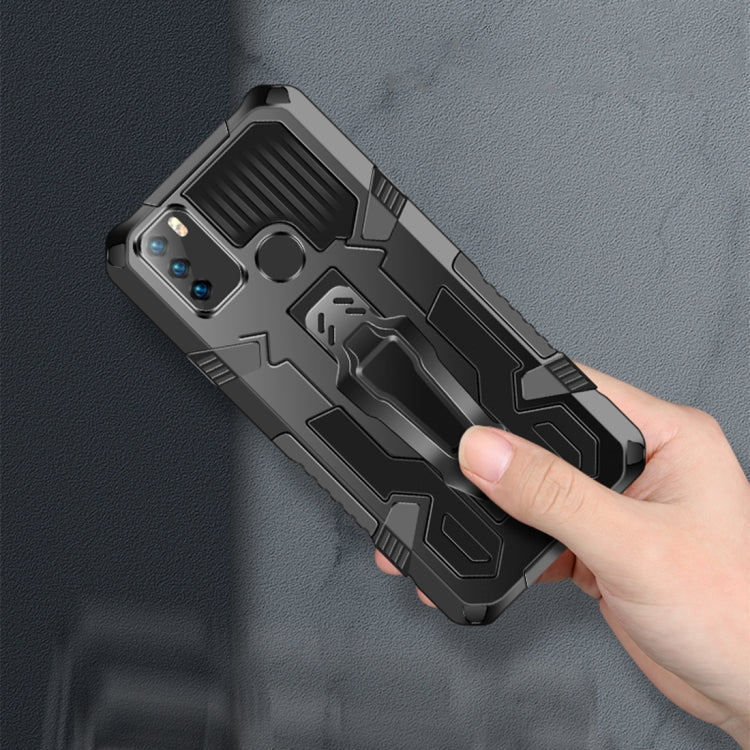 For OPPO Reno5 5G Machine Armor Warrior Shockproof PC + TPU Protective Case(Royal Blue) - free shipping - PMC TechLife - Order now!