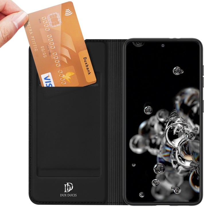 For Samsung Galaxy S21 5G DUX DUCIS Skin Pro Series Horizontal Flip PU + TPU Leather Case with Holder & Card Slots(Black) - Galaxy S21 5G Cases by DUX DUCIS | Online Shopping South Africa | PMC TechLife | Buy Now Pay Later Mobicred