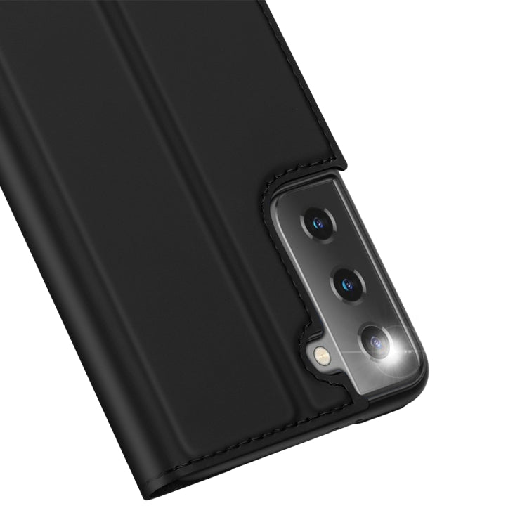 For Samsung Galaxy S21 5G DUX DUCIS Skin Pro Series Horizontal Flip PU + TPU Leather Case with Holder & Card Slots(Black) - Galaxy S21 5G Cases by DUX DUCIS | Online Shopping South Africa | PMC TechLife | Buy Now Pay Later Mobicred