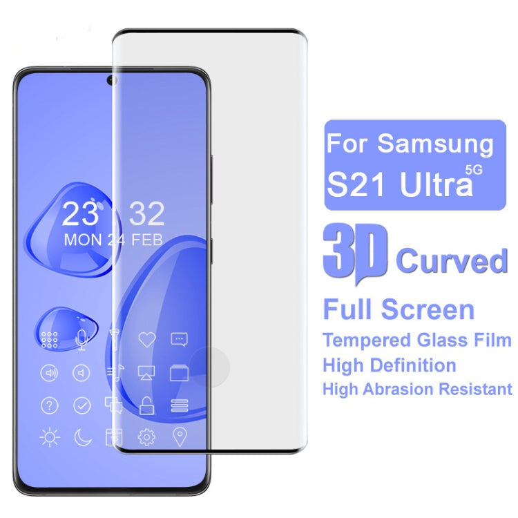 For Samsung Galaxy S21 Ultra 5G IMAK 3D Curved Full Screen Tempered Glass Film - Galaxy Tempered Glass by imak | Online Shopping South Africa | PMC TechLife | Buy Now Pay Later Mobicred