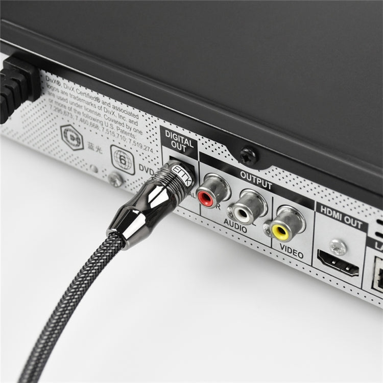 EMK OD6.0mm 3.5mm Digital Sound Toslink to Mini Toslink Digital Optical Audio Cable, Length:1.5m - Audio Optical Cables by EMK | Online Shopping South Africa | PMC TechLife | Buy Now Pay Later Mobicred