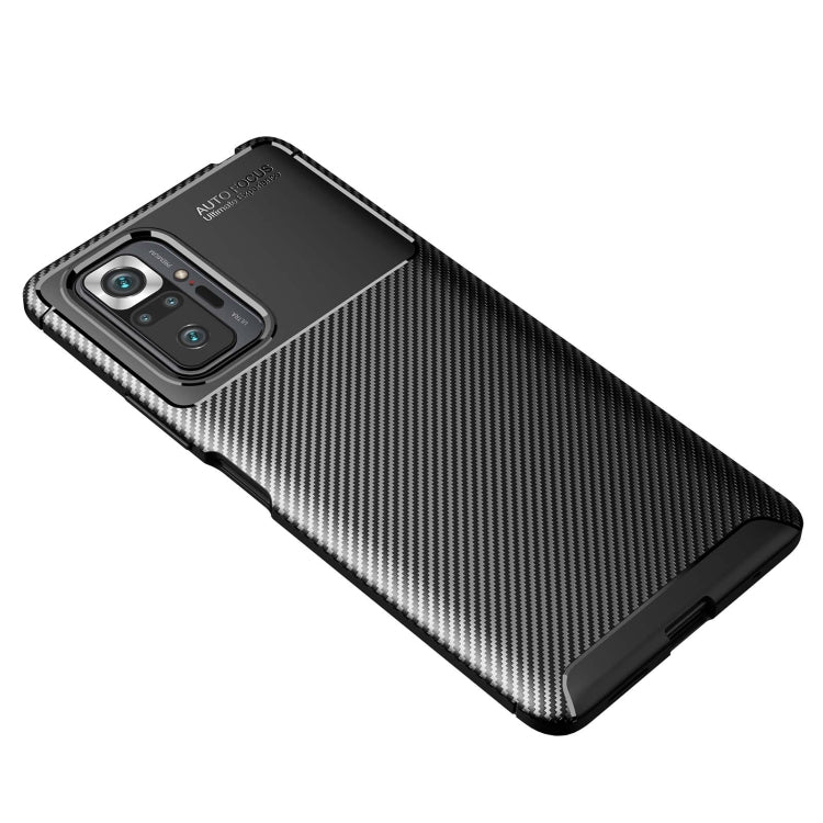 For Xiaomi Redmi Note 10 Pro / Note 10 Pro Max Carbon Fiber Texture Shockproof TPU Case(Black) - Xiaomi Cases by PMC TechLife | Online Shopping South Africa | PMC TechLife | Buy Now Pay Later Mobicred