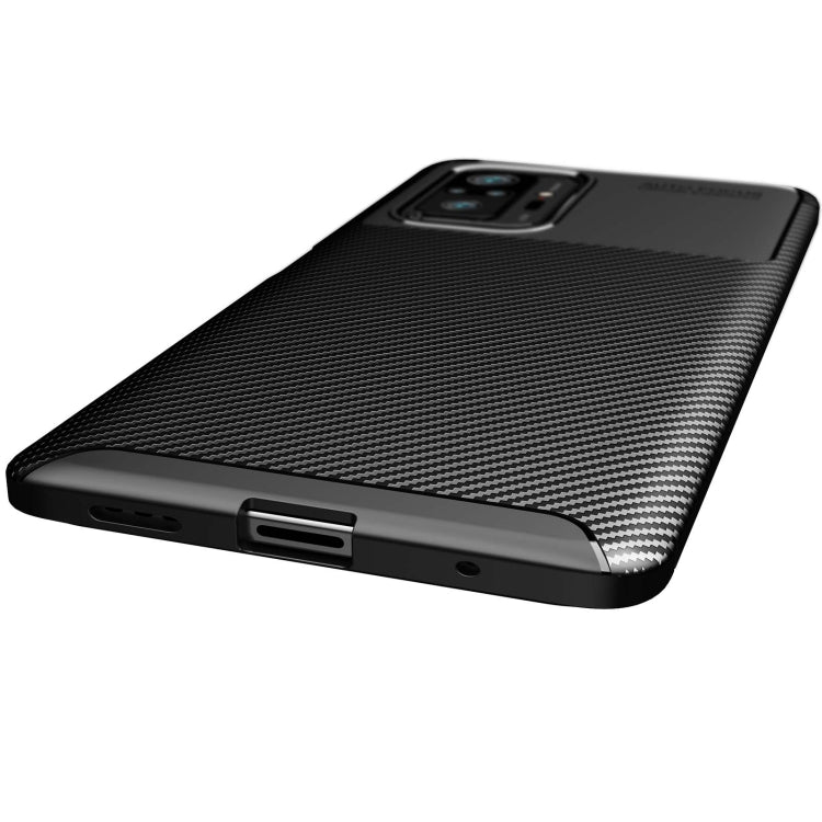 For Xiaomi Redmi Note 10 Pro / Note 10 Pro Max Carbon Fiber Texture Shockproof TPU Case(Black) - Xiaomi Cases by PMC TechLife | Online Shopping South Africa | PMC TechLife | Buy Now Pay Later Mobicred