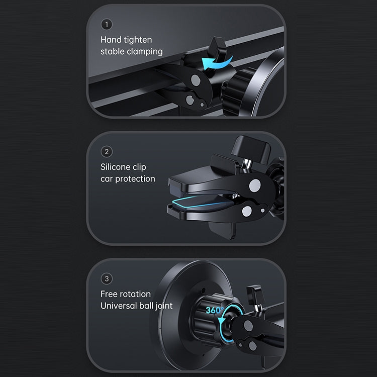 JOYROOM JR-ZS240 15W Max Car Magnetic Wireless Charge Holder - Wireless Charger Holders by JOYROOM | Online Shopping South Africa | PMC TechLife | Buy Now Pay Later Mobicred