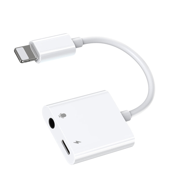 JOYROOM S-Y105 2A 18W 8 Pin to 8 Pin + 3.5mm Audio Converter(White) - free shipping - PMC TechLife - Order now!